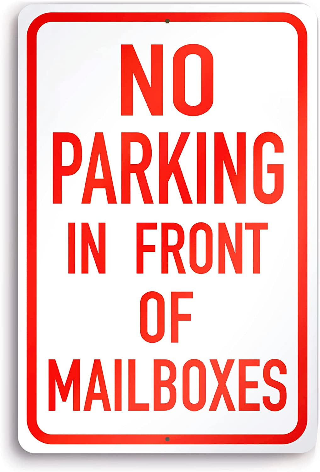 No Parking Signs Do Not Block Mailbox Sign - 8х12 Aluminum No Parking ...