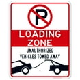 thumbnail image 1 of No Parking Symbol Sign, Loading Zone Sign,, 1 of 1