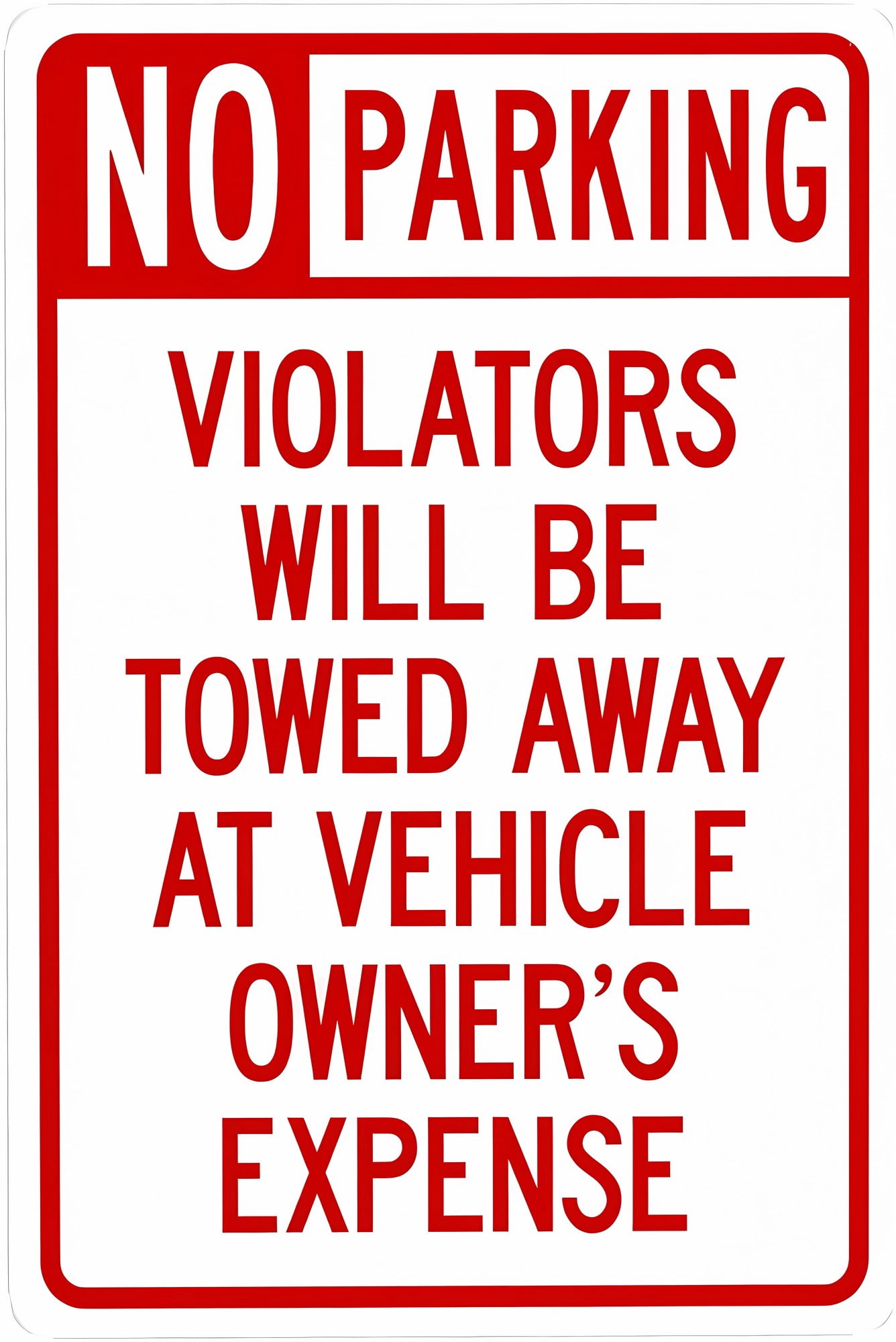 No Parking Violators Towed Away At Owner's Expense - 8