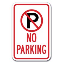 Plastic No Parking Sign No Parking Symbol Sign Weather-resistant No ...