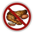 thumbnail image 1 of No Peanuts - 3" Vinyl Sticker - For Car Laptop Water Bottle Phone - Waterproof Decal, 1 of 1