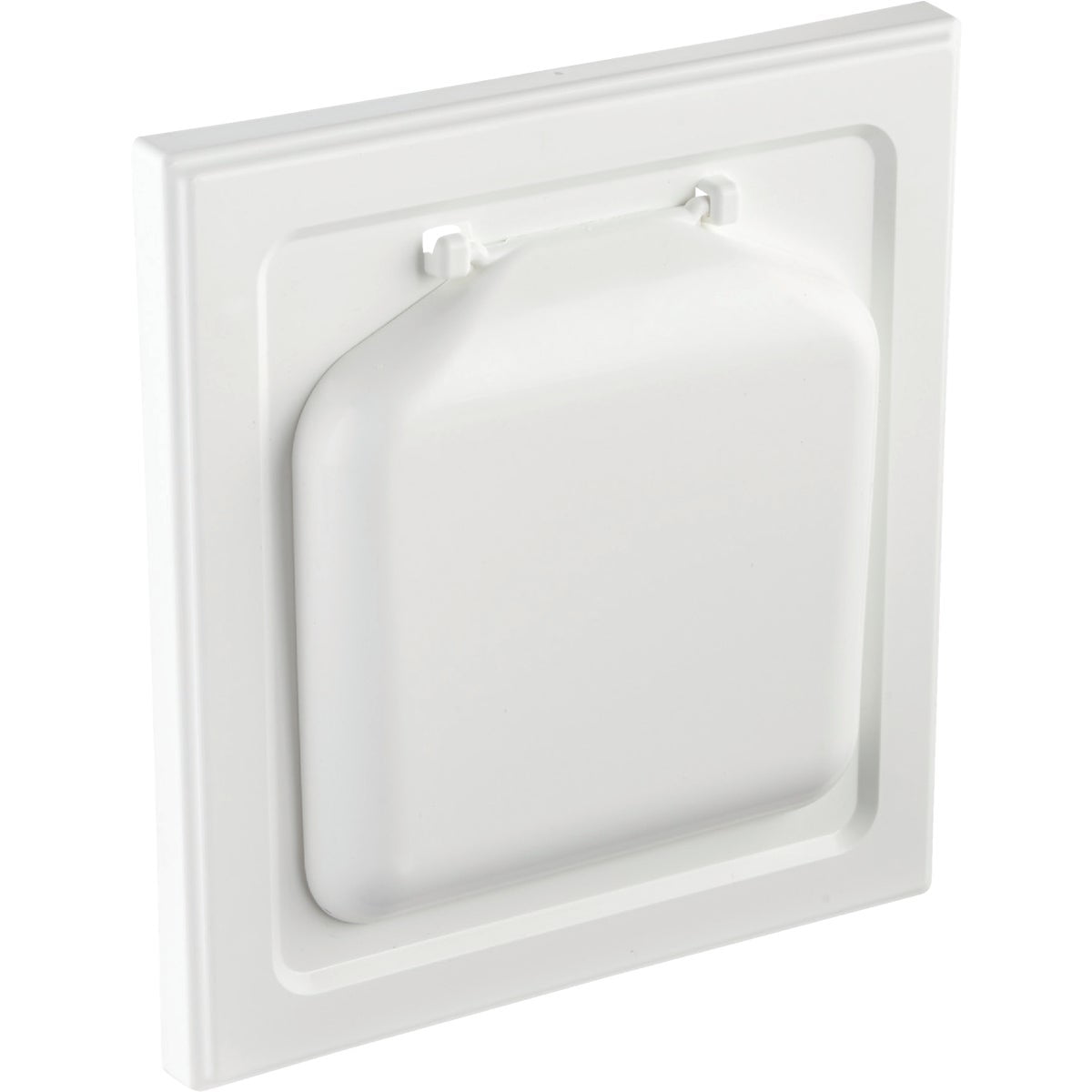 No-Pest Vent 4 In. Wide Mount Dryer Vent Hood NPWRW - White Plastic Spring Loaded