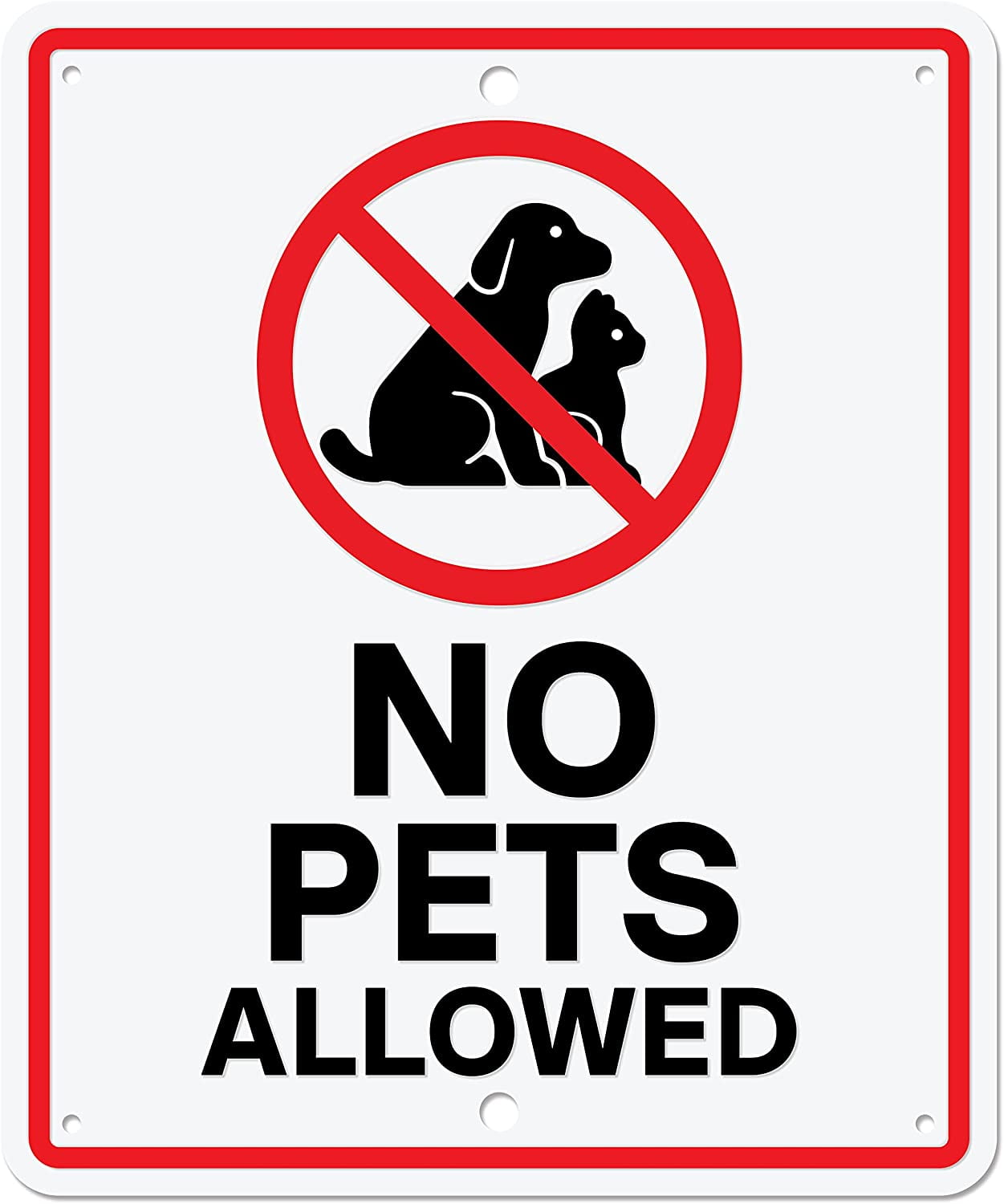 8x12 No Pet Service Animals Allowed Wall Business Warning Sign Retro Metal Decor 8x12 No Pet Service Animals Allowed Wall Business Warning Sign Retro Metal Decor