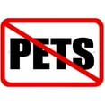 thumbnail image 1 of No Pets Symbol Sign, 1 of 1
