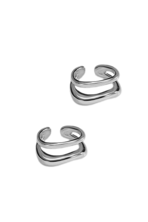 No Piercing Irregular C Shaped Ear Cuff Double-Layer Line Ear Bone Clip Cartilage Earring Jewelry Accessories for Women