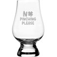 thumbnail image 1 of No Pinching Please St Patrick's Day Etched 6.5oz Glencairn Whisky Glass, 1 of 1