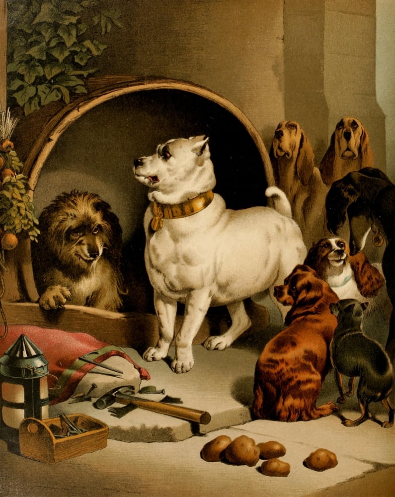No Place Like Home Alexander & Diogenes Canvas Art - Edwin Landseer (24 x 36)