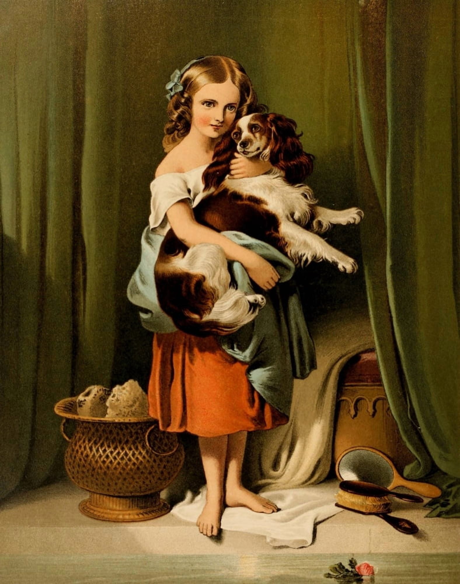 No Place Like Home Beautys Bath Canvas Art - Edwin Landseer (24 x 36)
