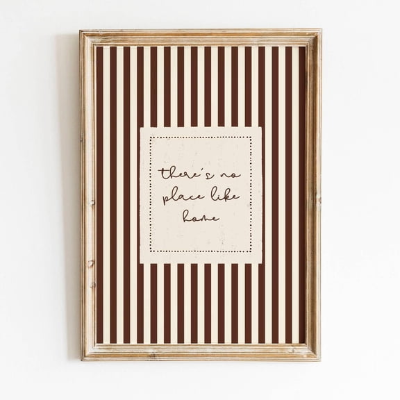 No Place Like Home Entryway Wall Art Decor Unframed Paper Print