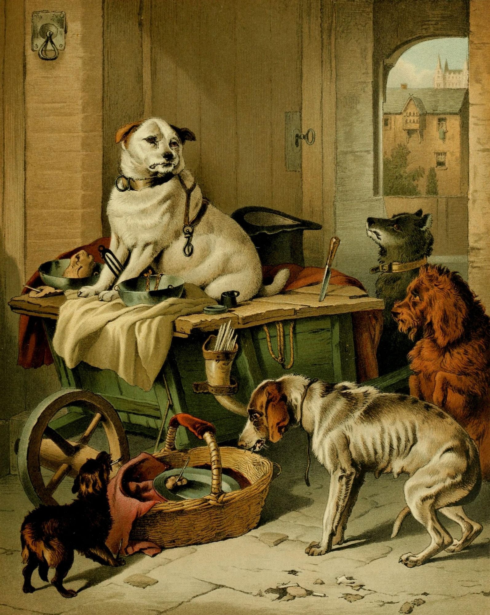No Place Like Home Jack in office Canvas Art - Edwin Landseer (18 x 24)