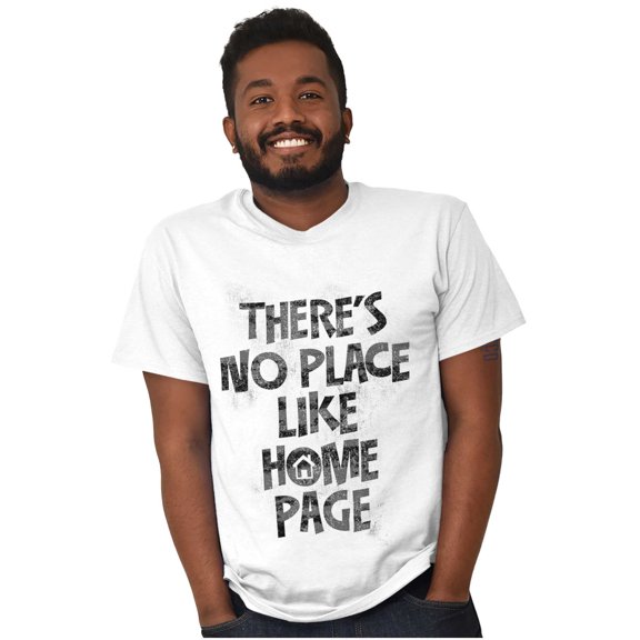 No Place Like Home Page Famous Quote Men's Graphic T Shirt Tees Brisco Brands L