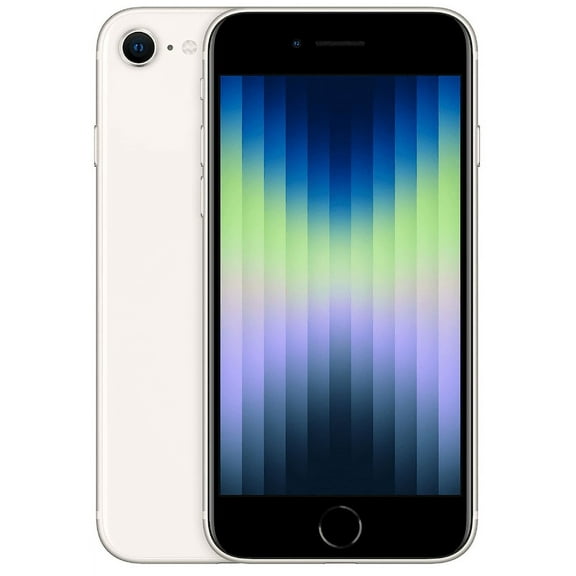 (Open Box) No Plan-Unlocked Device Apple, MMX63LL/A, iPhone SE 3rd Gen Cell Phone 64GB Starlight