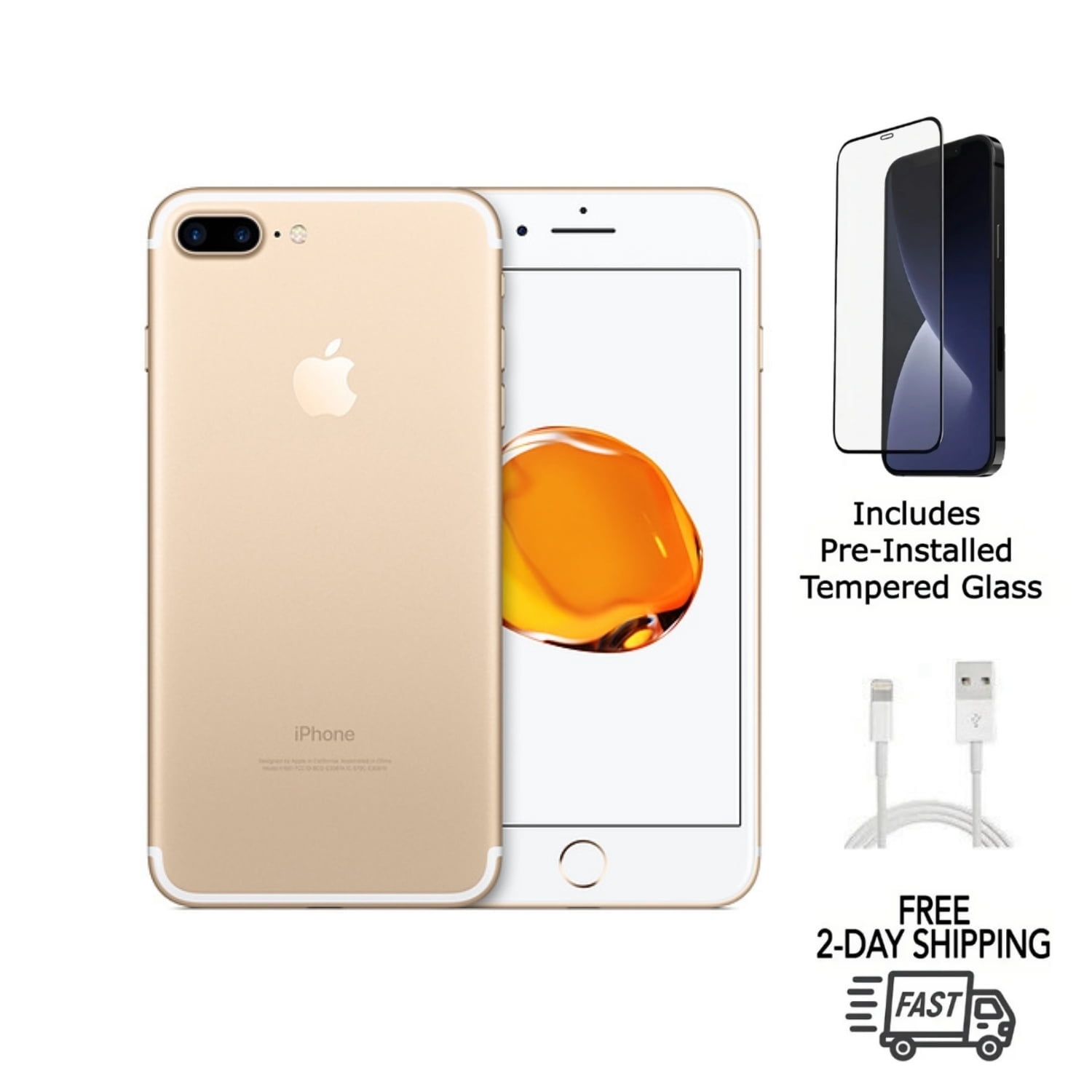 No Plan-Unlocked Device Apple iPhone 7 Plus Cell Phone 32GB 3GB