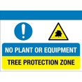 No Plant Or Equipment Tree Protection Zone Sign Warning Signage 12 X 16