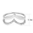 thumbnail image 1 of No Plating Stainless Steel Ring with AAA Grade CZ in Clear for Women Style DA308, 1 of 4