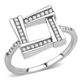 thumbnail image 1 of No Plating Stainless Steel Ring with AAA Grade CZ in Clear for Women Style DA341, 1 of 5