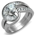 thumbnail image 1 of No Plating Stainless Steel Ring with AAA Grade CZ in Clear for Women Clear Stone Color Style TK2617 Size 5, 1 of 4