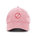 thumbnail image 1 of No Politics Baseball Cap Embroidered Cotton Adjustable Dad Hat Light Pink, 1 of 1