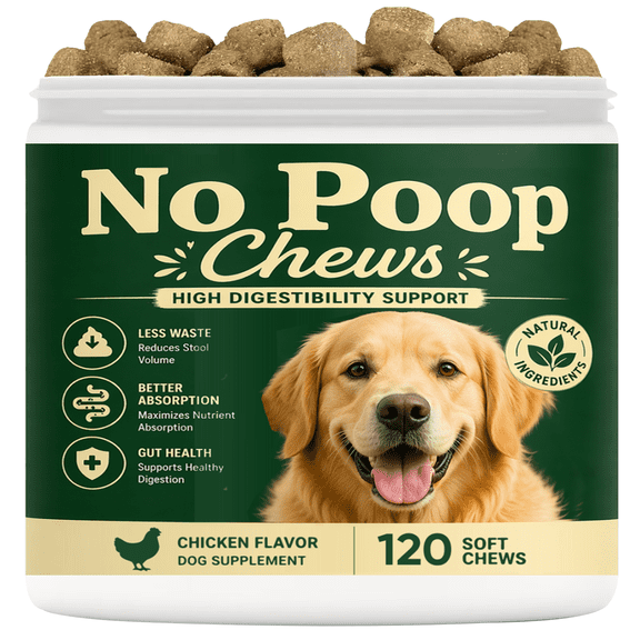 No Poo Chews for Dogs, Pupp, Soft Dog Chews, 120Ct