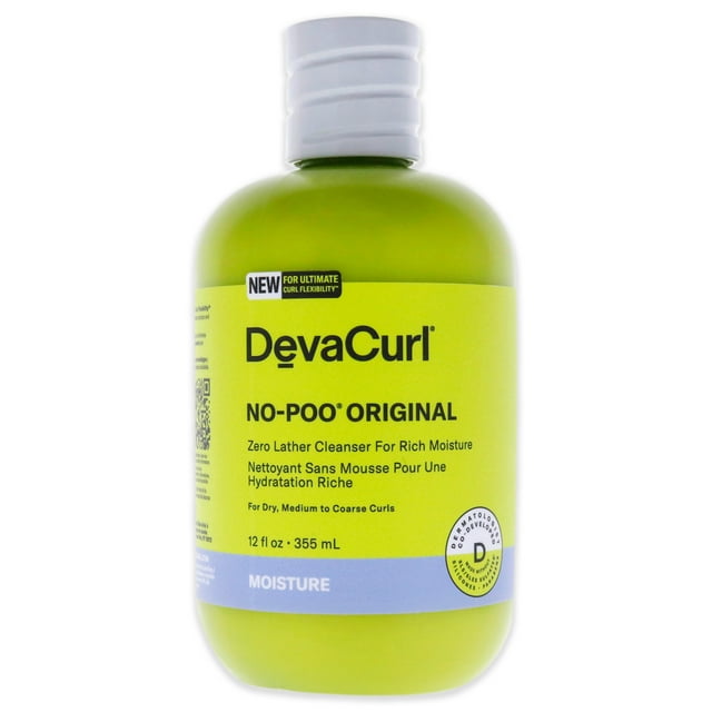 No-Poo Original by DevaCurl for Unisex - 12 oz Cleanser