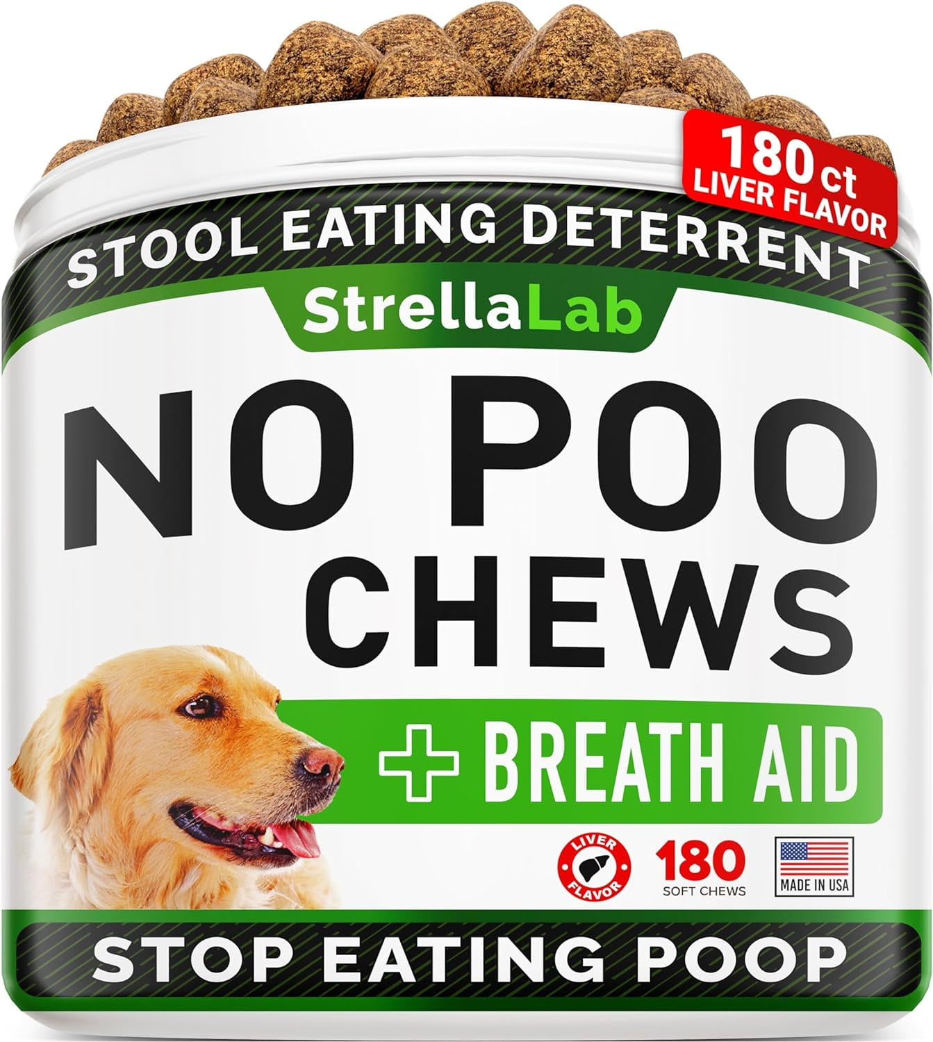 No Poo Treats for Dogs Stool Eating Deterrent Digestive Enzymes