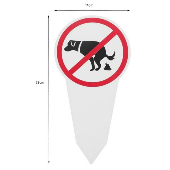 No Pooping Dog Signs Garden Yard Warning Sign Dog No Peeing Pooping Deterrent Durable Pvc Material For Outdoor Use Weatherproof Design #8j1v0