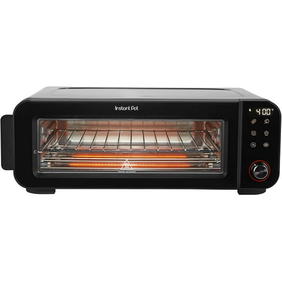 No Preheat Required 6-in-1 Pizza and Toaster Oven, Fits a 12" Fresh or Frozen Pizza, Bake, Toast, Broil, & Reheat