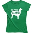 thumbnail image 1 of No Prob Llama Funny Animal Pet Lover Cute Alpaca Problem Women Tee Shirt, 1 of 4