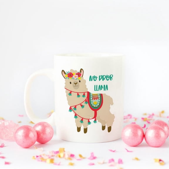 No ProbLlama Coffee Mug, Llama Coffee Cup, Funny Mug, Llama Gift, Boss Gift, Office Mug, Pun Gift, Llama Lover Gift, Coworker Gift, Gift Mug.