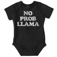 thumbnail image 1 of No Problama Llama Alpaca Cute Funny Romper Boys or Girls Infant Baby Brisco Brands 12M, 1 of 6