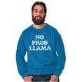 thumbnail image 1 of No Problama Llama Alpaca Cute Funny Sweatshirt for Men or Women Brisco Brands 2X, 1 of 6