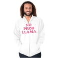 thumbnail image 1 of No Problama Llama Alpaca Cute Funny Zip Up Hoodie Men's Women's Brisco Brands X, 1 of 6