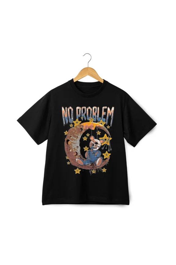 No Problem Creepy Bear Dark StreetwearUnisex T-Shirt ,up to size 5XL