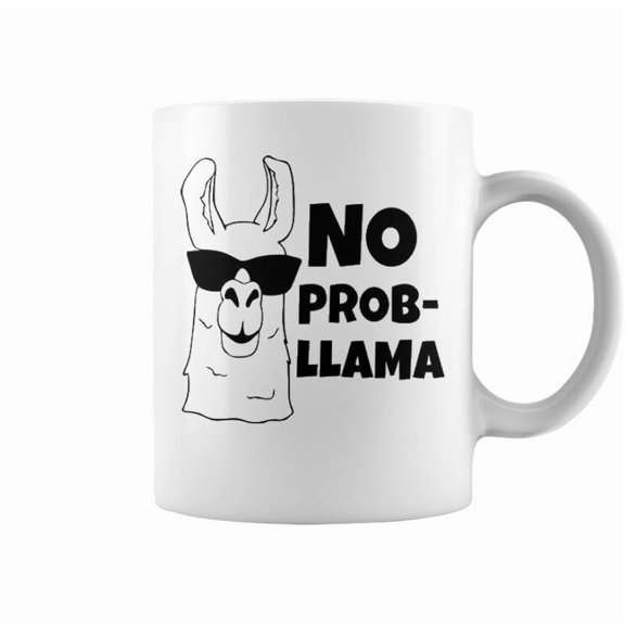 No Probllama Coffee Mugs
