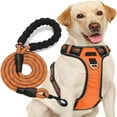 thumbnail image 1 of No Pull Dog Harness Adjustable Reflective Oxford Easy Control Medium Large Dog Harness with A Free Heavy Duty 5ft Dog Leash, 1 of 5