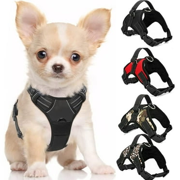 No Pull Dog Harness, Adjustable Size Soft Padded Dog Vest Harness with Handle, Oxford Pet Harness for Small Medium Large Dogs