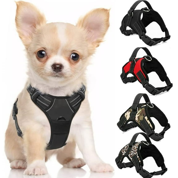 Vorkoi  No Pull Dog Harness, Adjustable Size Soft Padded Dog Vest Harness with Handle, Oxford Pet Harness for Small Medium Large Dogs
