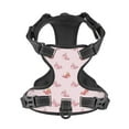 thumbnail image 1 of No Pull Dog Harness For Large Dogs Easy Walk Dog Vest Adjustable Collars Harnesses & Leashes Set Breathable Oxford Outdoor Walking Safety Reflective Strip Cute Cartoon Whale Girls Pink, 1 of 9