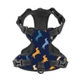 thumbnail image 1 of No Pull Dog Harness For Large Dogs Easy Walk Dog Vest Adjustable Collars Harnesses & Leashes Set Breathable Oxford Outdoor Walking Safety Reflective Strip Dachshund Print, 1 of 9