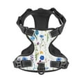 thumbnail image 1 of No Pull Dog Harness For Medium Dogs Easy Walk Dog Vest Adjustable Collars Harnesses & Leashes Set Breathable Oxford Outdoor Walking Safety Reflective Strip Floral Pattern White Background, 1 of 9