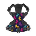 thumbnail image 1 of No Pull Dog Harness For Small Dogs Easy Walk Dog Vest Adjustable Collars Harnesses & Leashes Set Breathable Oxford Outdoor Walking Safety Reflective Strip Colorful Unicorns Blue, 1 of 9
