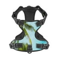 thumbnail image 1 of No Pull Dog Harness For X-Large Dogs Easy Walk Dog Vest Adjustable Collars Harnesses & Leashes Set Breathable Oxford Outdoor Walking Safety Reflective Strip Beautiful Coconut Palm Tree On Sky, 1 of 9