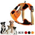 thumbnail image 1 of No Pull Dog Harness Front Clip Heavy Duty Reflective Easy Control Handle for Large Dog Walking(Orange,L), 1 of 9