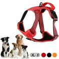 thumbnail image 1 of No Pull Dog Harness Front Clip Heavy Duty Reflective Easy Control Handle for Large Dog Walking(Red,L), 1 of 9