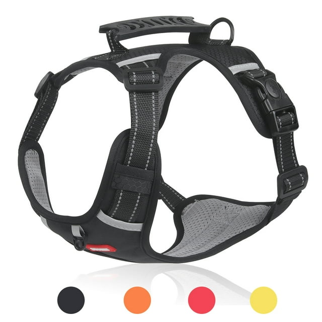 No Pull Dog Harness with Training Handle, Adjustable Reflective Pet