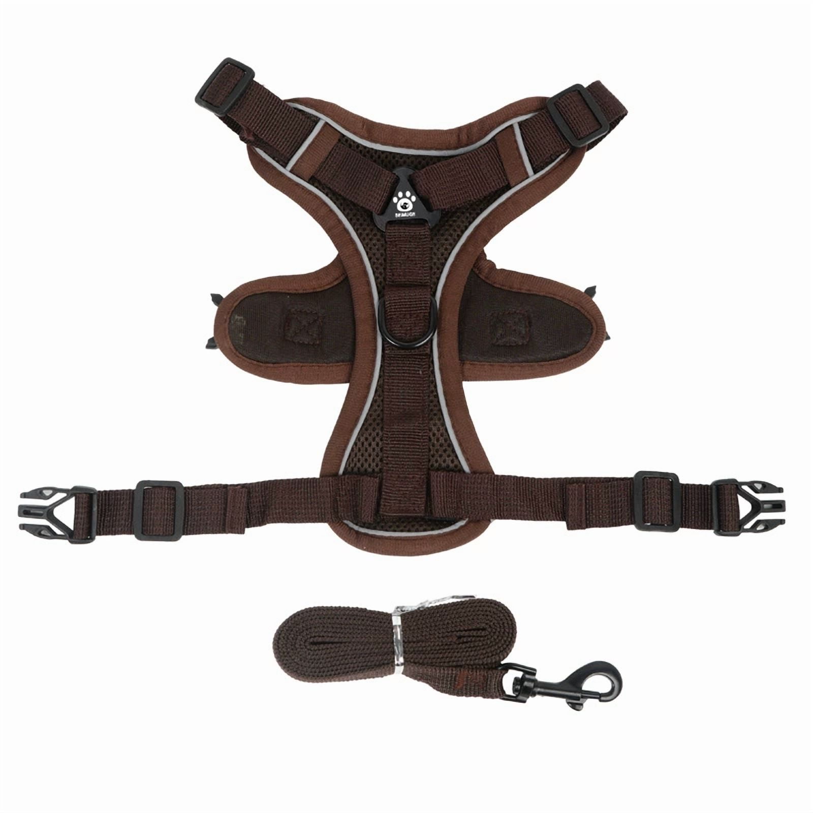 No Pull Dog Harness and Leash Set Adjustable Pet Harness Vest for Small Dogs Cats Reflective Dog Chest Strap Lead Walking
