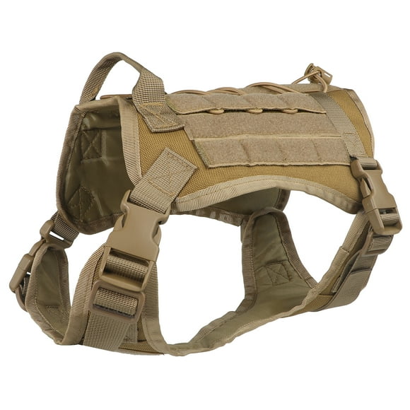 Charkool Dog Harness, No Pull Dog Harness for Small Dogs, Heavy Duty Pet Harness with Handle, Adjustable Easy on Pet Harness for Running Walking, Khaki S