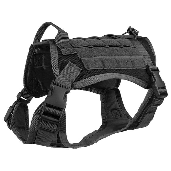 Charkool Dog Harness, No Pull Dog Harness for Small Dogs, Heavy Duty Pet Harness with Handle, Adjustable Easy on Pet Harness for Running Walking, Black S