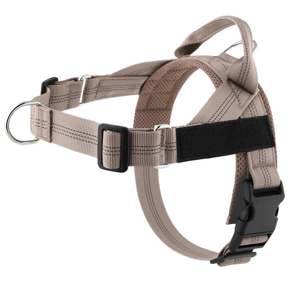 No Pull Dog Harness with Handle, Rear & FrontClip, Adjustable, EasyOn/Off, Reflective, Lightweight & Mesh Padded, NoChoke. Harness Large Size Dog