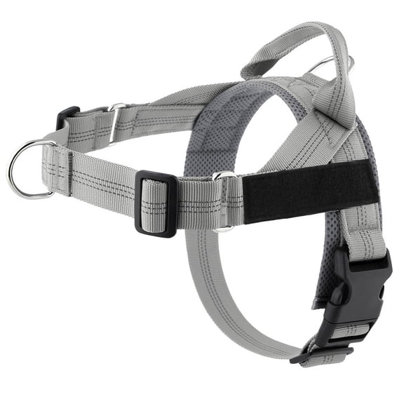 No Pull Dog Harness with Handle, Rear & FrontClip, Adjustable, EasyOn/Off, Reflective, Lightweight & Mesh Padded, NoChoke. Harness Large Size Dog